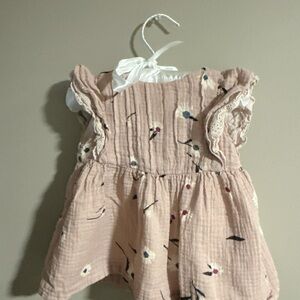Zara Baby Pink Textured Dress
